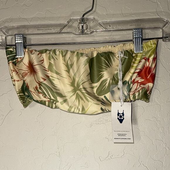 Watercolors by Kenny flowers bikini tube top. NWT. - Picture 4 of 4